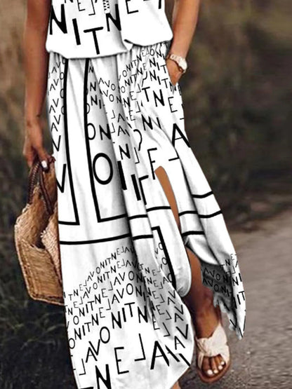 Full Size Half Zip Sleeveless Maxi Dress with Side Slit Plus Size – | Shannon’s Chique Boutique