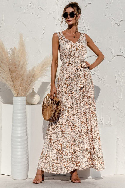 Tie Detail Maxi Dress – Effortless Elegance - -