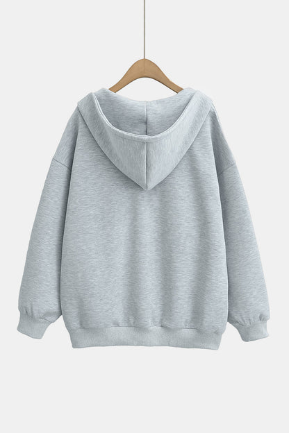 Basic Bae Kangaroo Pocket Long Sleeve Hoodie