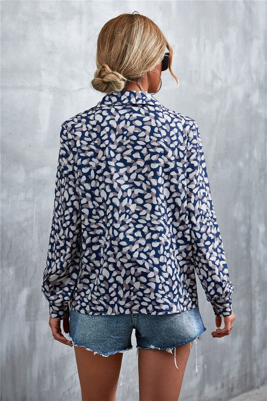 Women's Long Sleeve Blouse - -