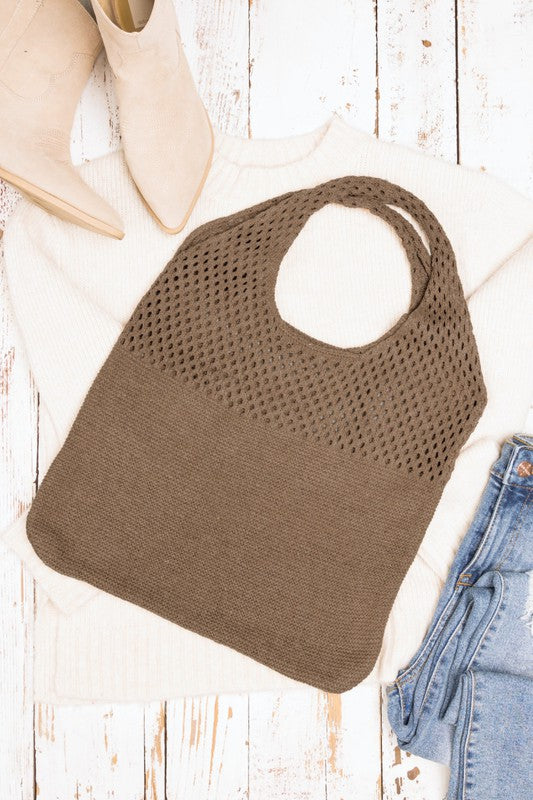 Soft Knit Hobo Bag