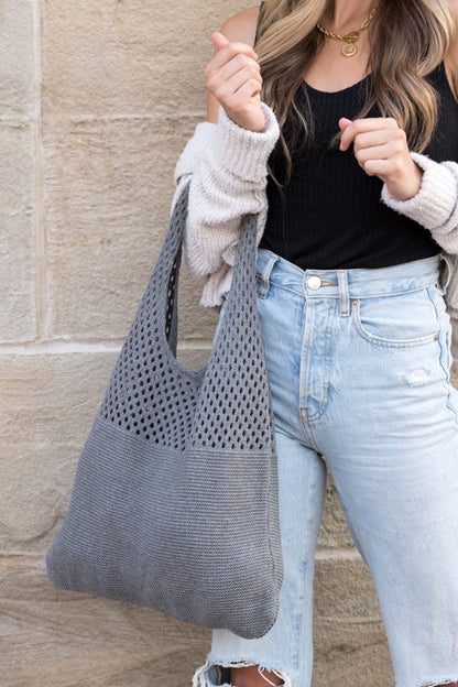 Soft Knit Hobo Bag