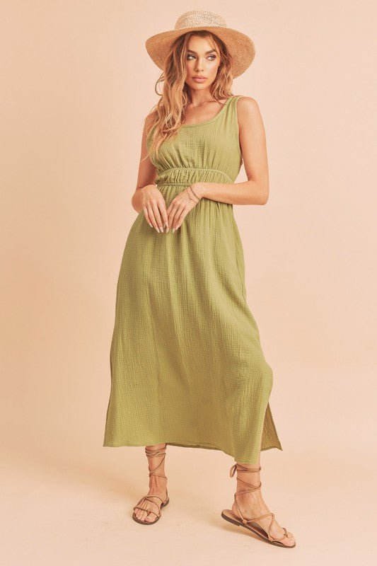 Darci Maxi Dress – Evening Elegance - CELERY S -