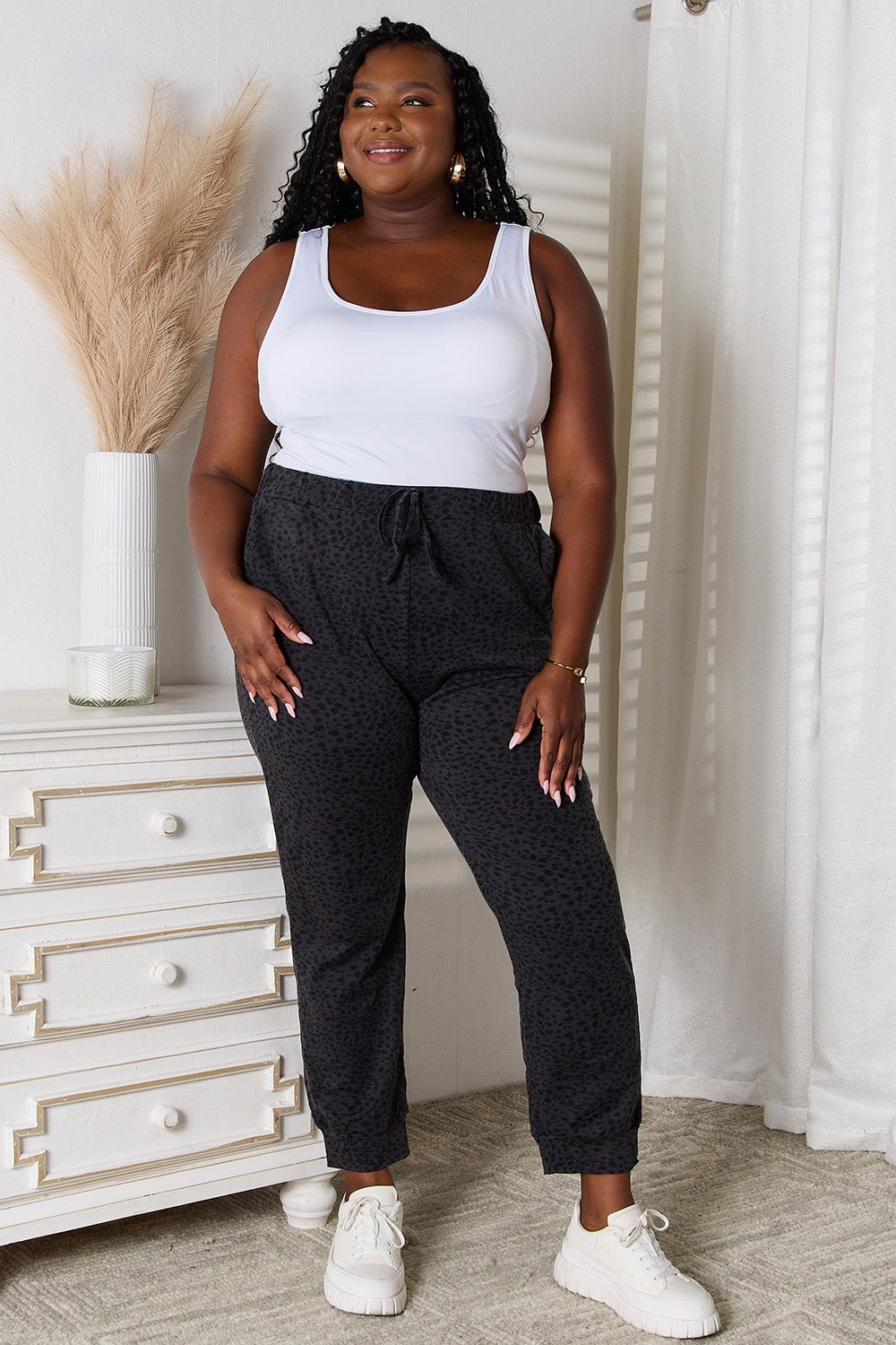 Basic Bae Leopard Print Joggers with Pockets – | Shannon’s Chique Boutique