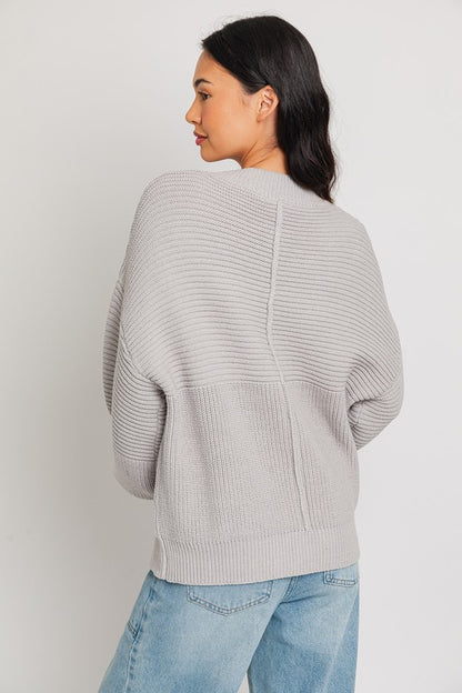 Ribbed Knitted Sweater