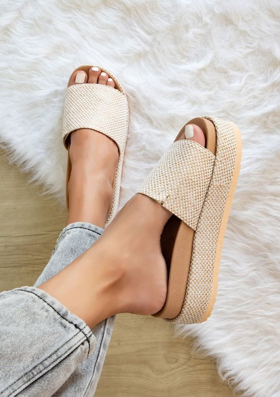 TINA FASHION COMFORTABLE SANDALS - Natural -