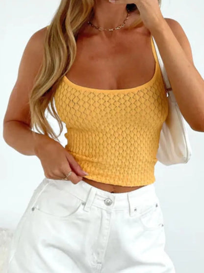 Lace Square Neck Cami - -