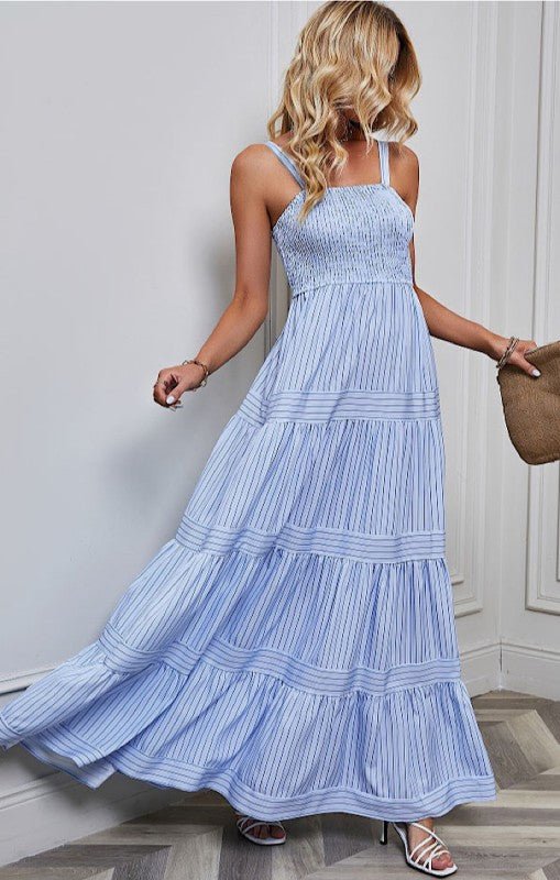 Smocked Tiered Maxi Dress – Boho Dreams – | Shannon’s Chique Boutique