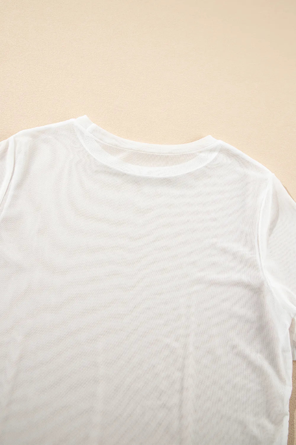 V-Neck Cami and Round Neck Short Sleeve Cover Up Set - -