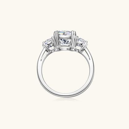 3.5 Carat Moissanite 925 Sterling Silver Ring - -