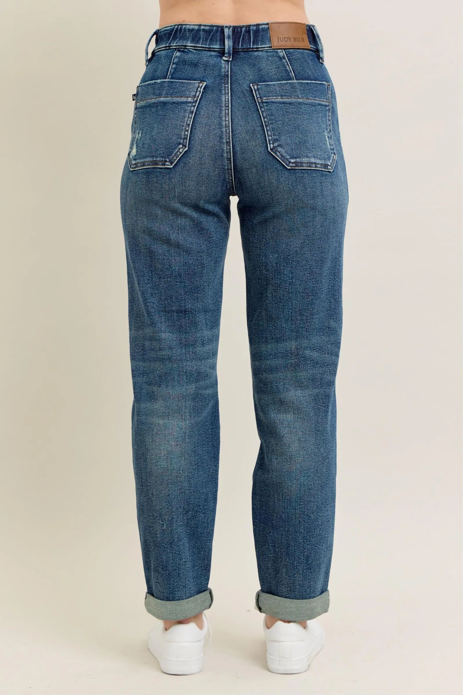 Judy Blue Full Size HW Vintage Wash Jeans w/ Drawstring Plus Size – | Shannon’s Chique Boutique