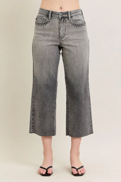Judy Blue Full Size Wide Leg Capris Jeans Plus Size – | Shannon’s Chique Boutique