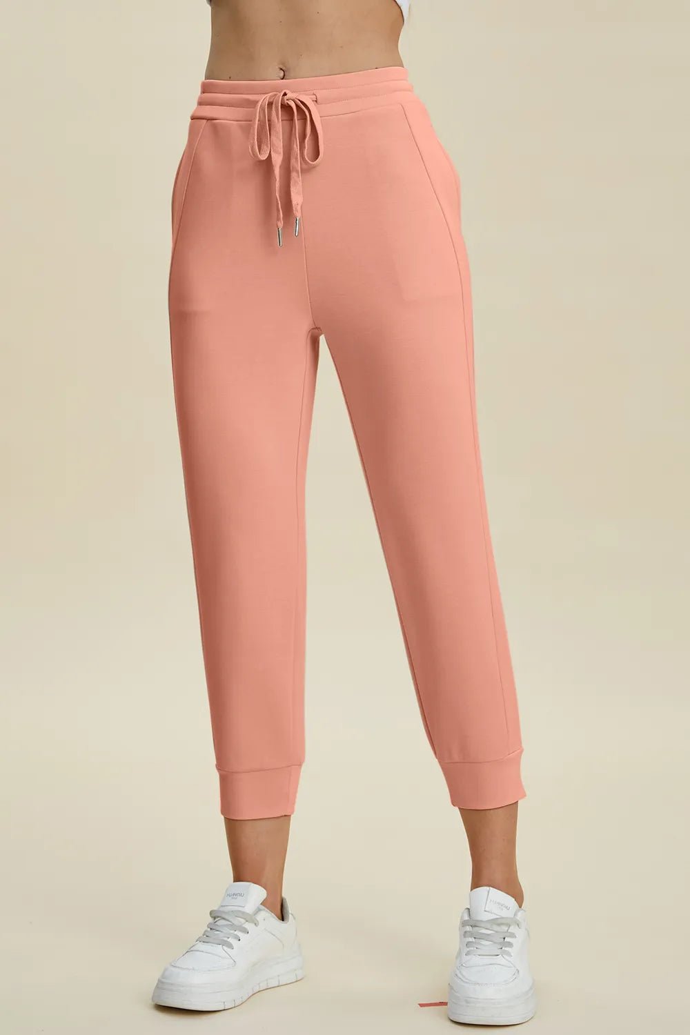 Basic Bae Full Size Air Scuba Drawstring High Waist Cropped Pants – | Shannon’s Chique Boutique