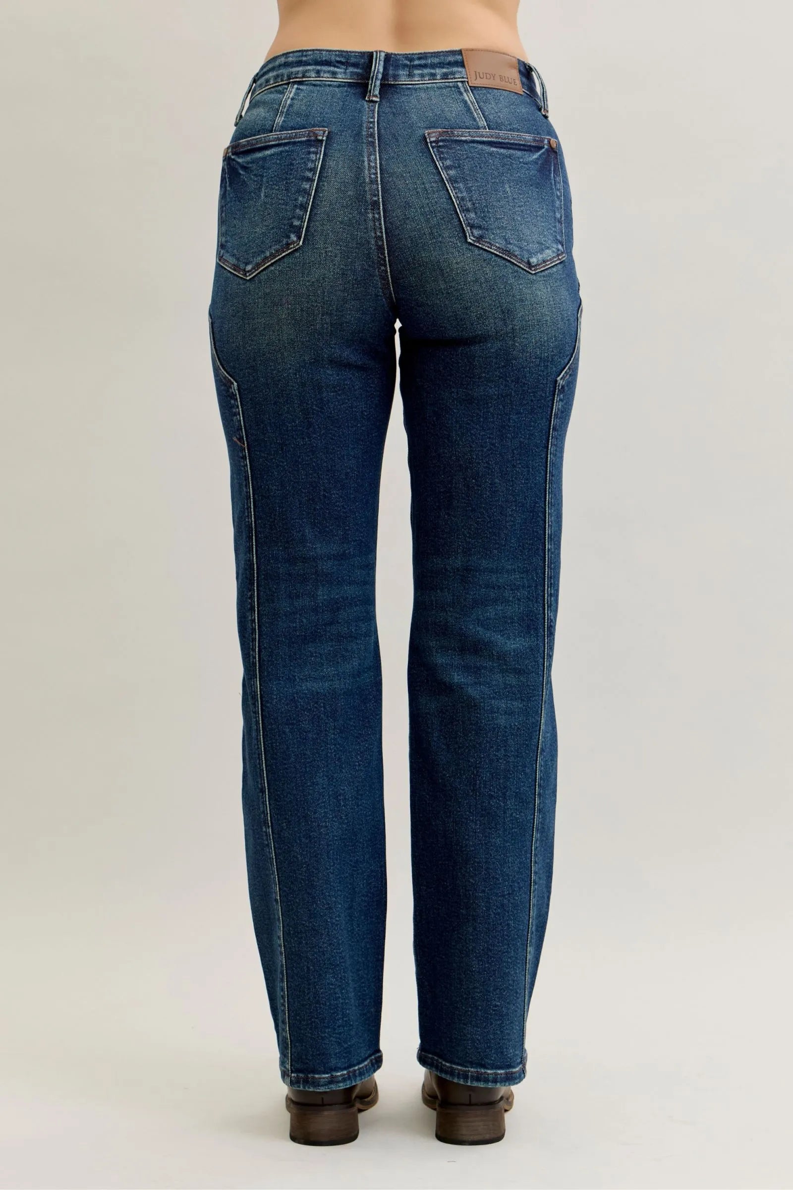 Judy Blue Full Size Seam Detail Straight Leg Jeans Plus Size – | Shannon’s Chique Boutique