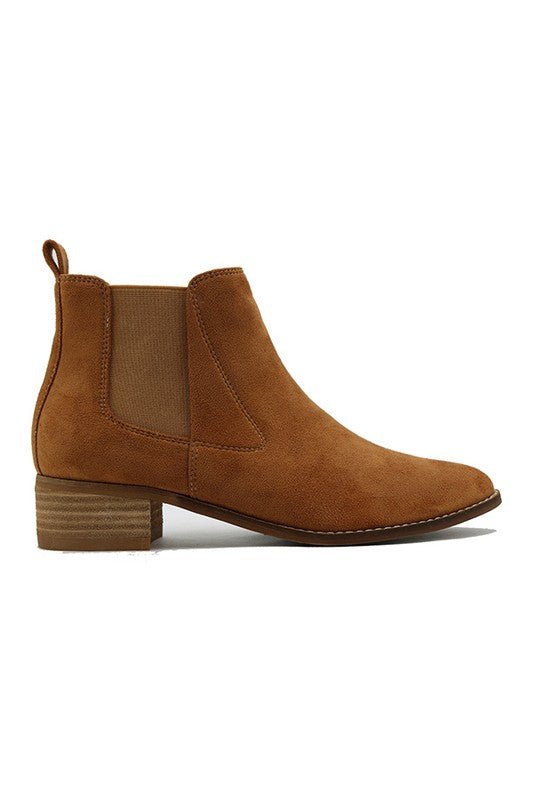 NELSON-38-CASUAL CAMBAT BOOTIES - CAMEL -