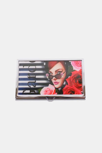Nicole Lee USA Printed Business Card Case - Lady In Red One Size -