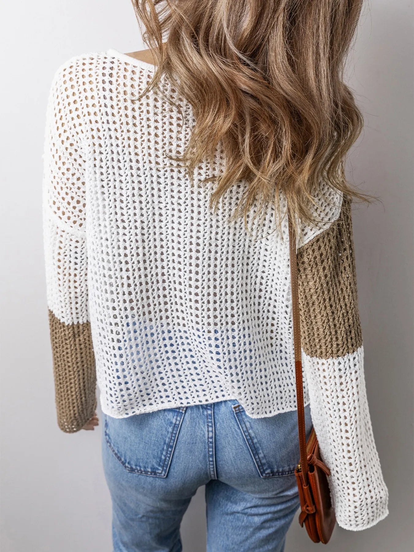 Openwork Tassel Color Block Sweater – | Shannon’s Chique Boutique