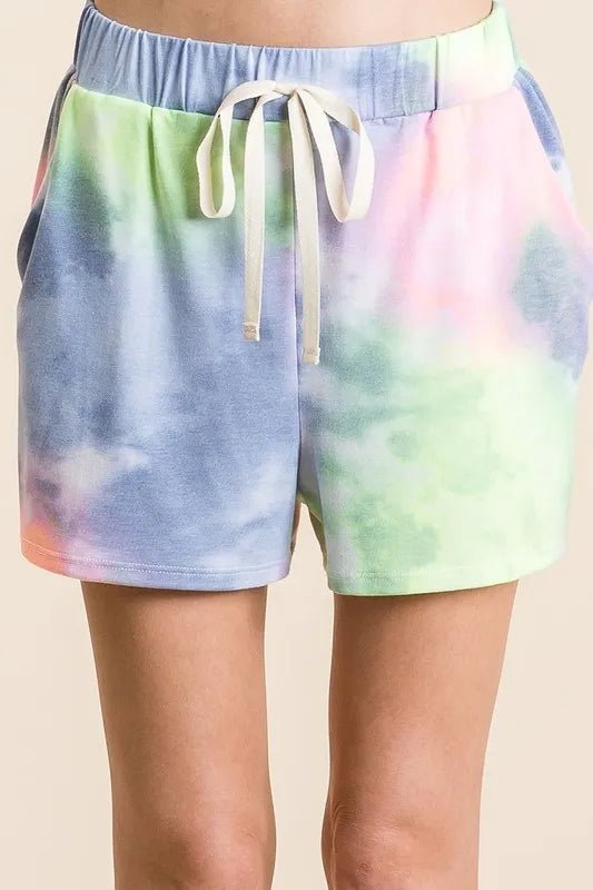 BiBi Tie Dye Casual Shorts – Festival Ready - -