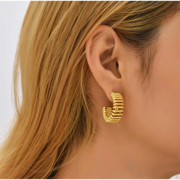 Stacy Earrings -Large - As Shown One Size -