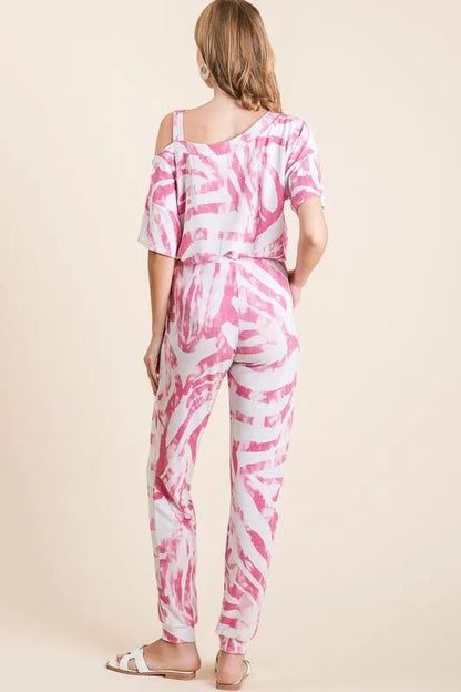 Zebra Print French Terry Lounge Set - Two - Piece Matching Set – | Shannon’s Chique Boutique
