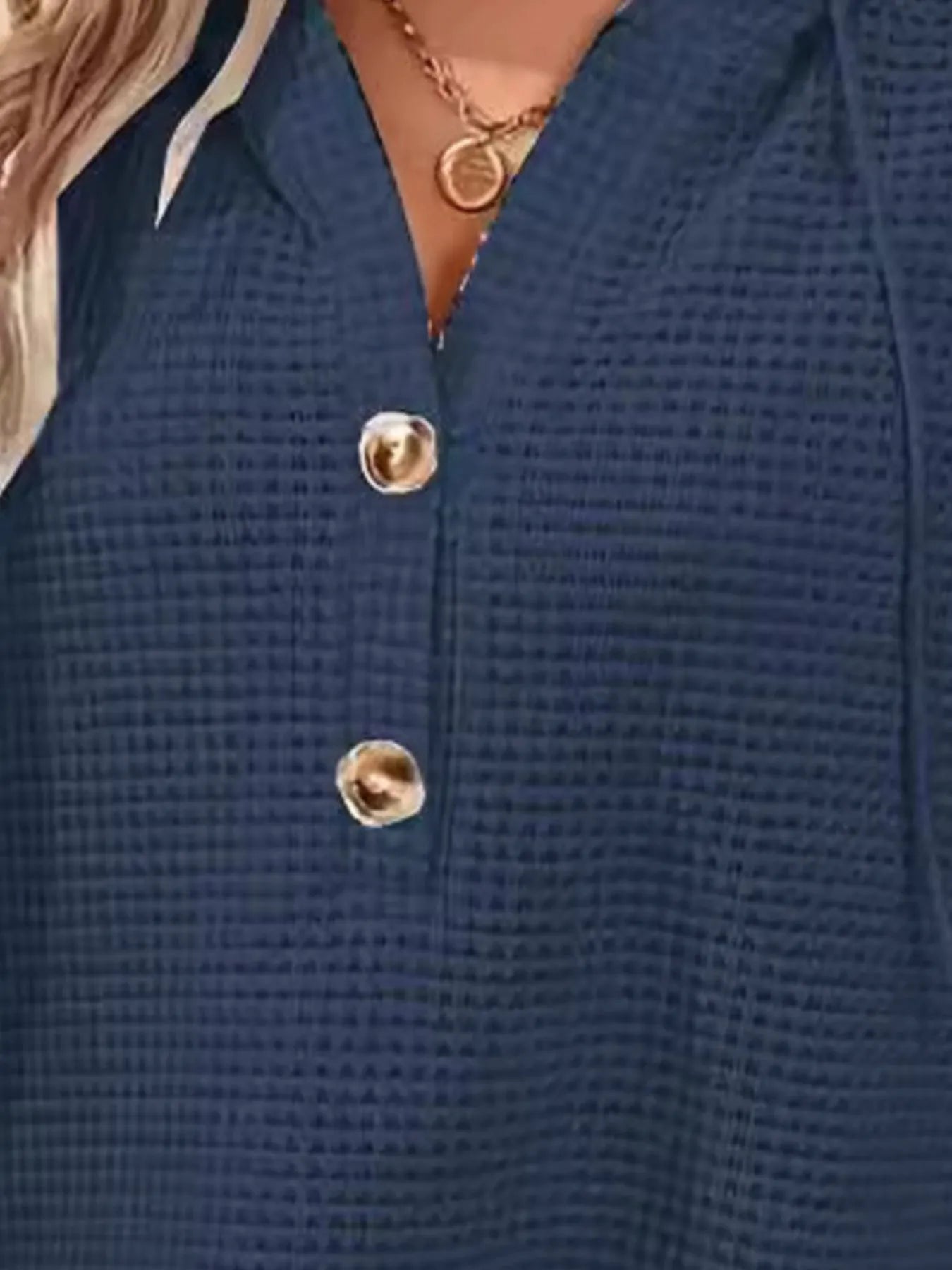 Drawstring Waffle Knit Short Sleeve Hoodie – | Shannon’s Chique Boutique