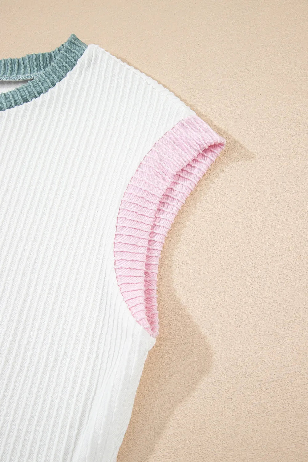 Shannon's Chique Boutique - Sporty-Chic Ribbed Knit Tank Top - -