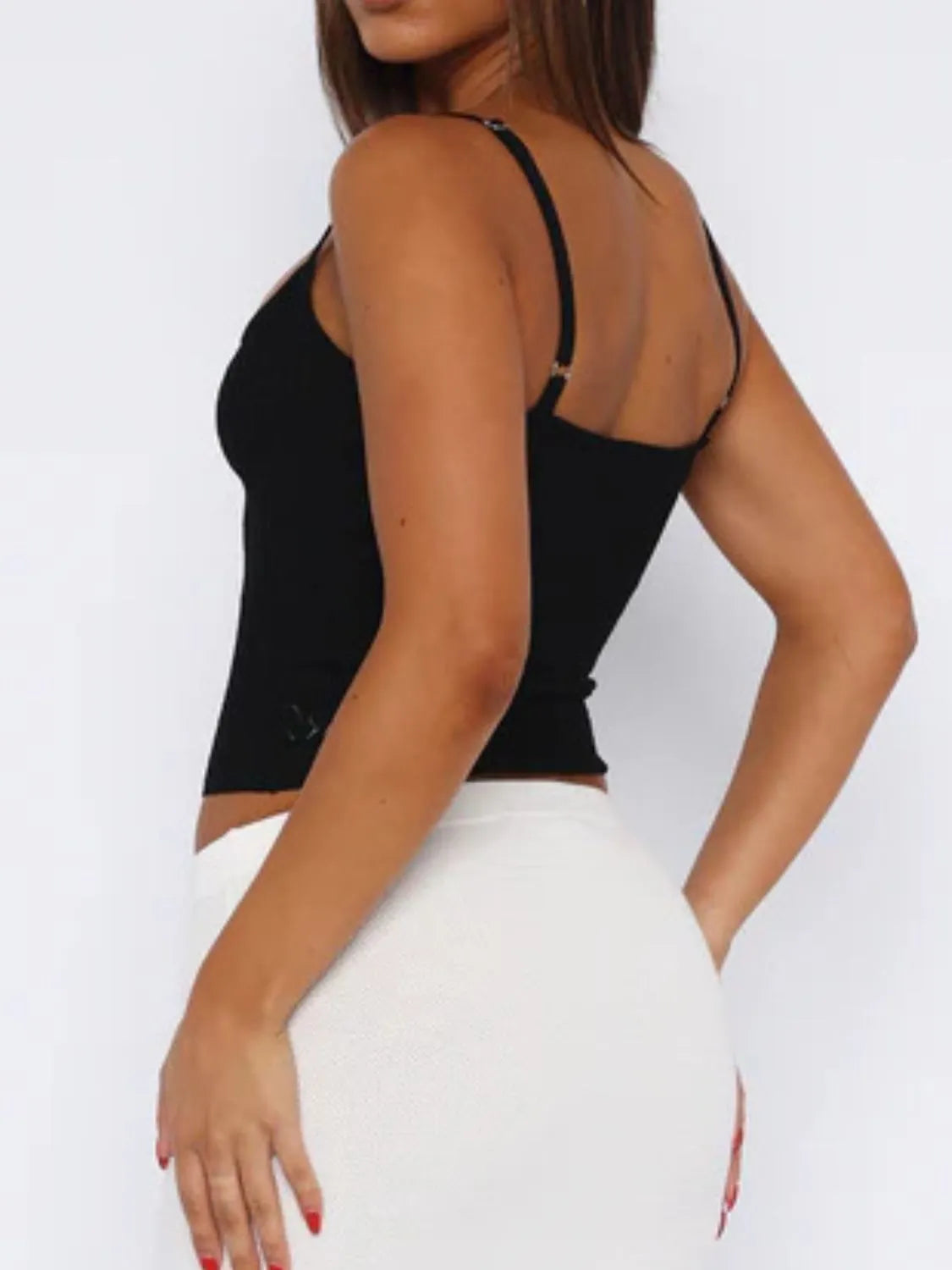 Lace Square Neck Cami - -