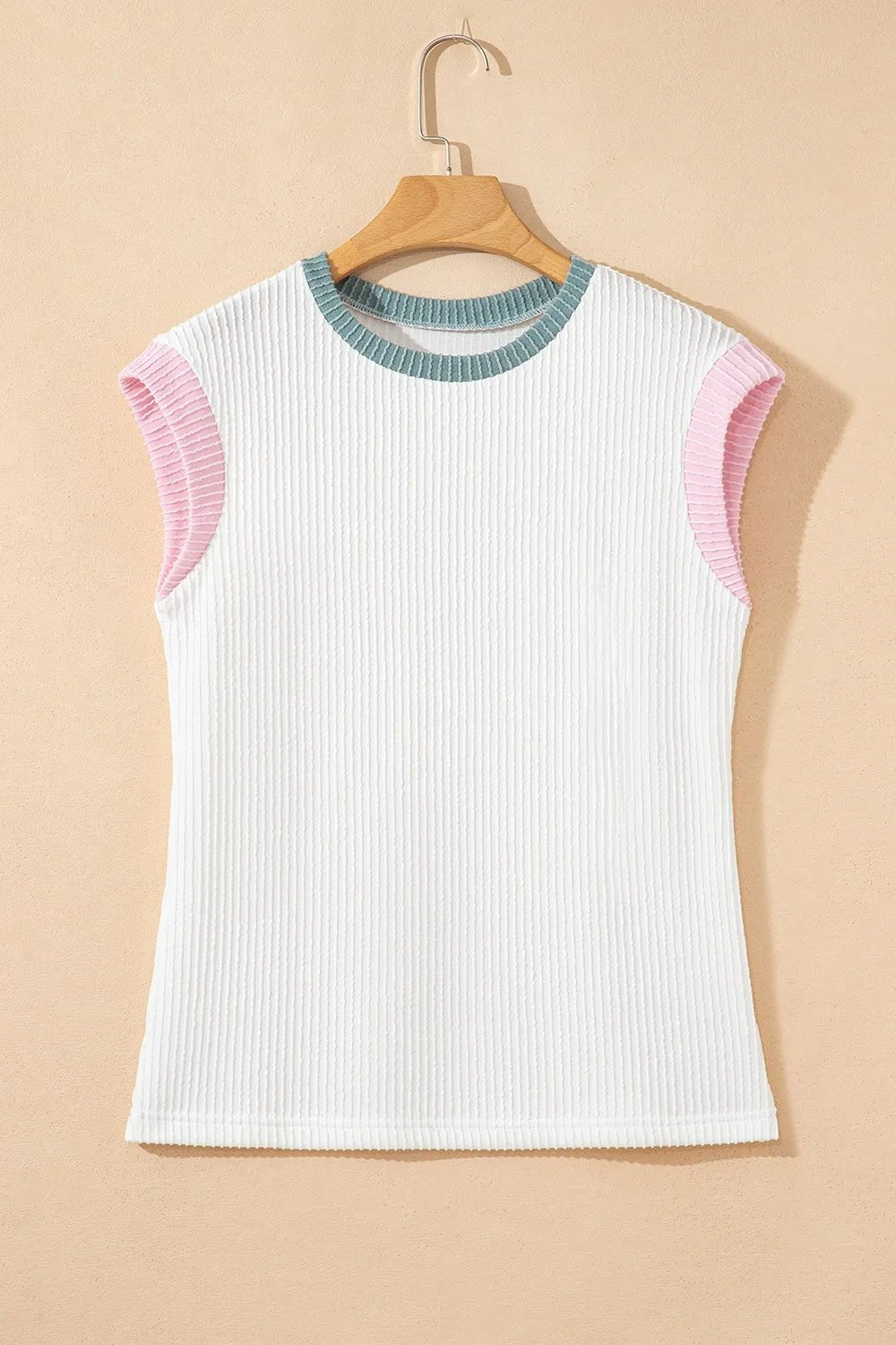 Shannon's Chique Boutique - Sporty-Chic Ribbed Knit Tank Top - -