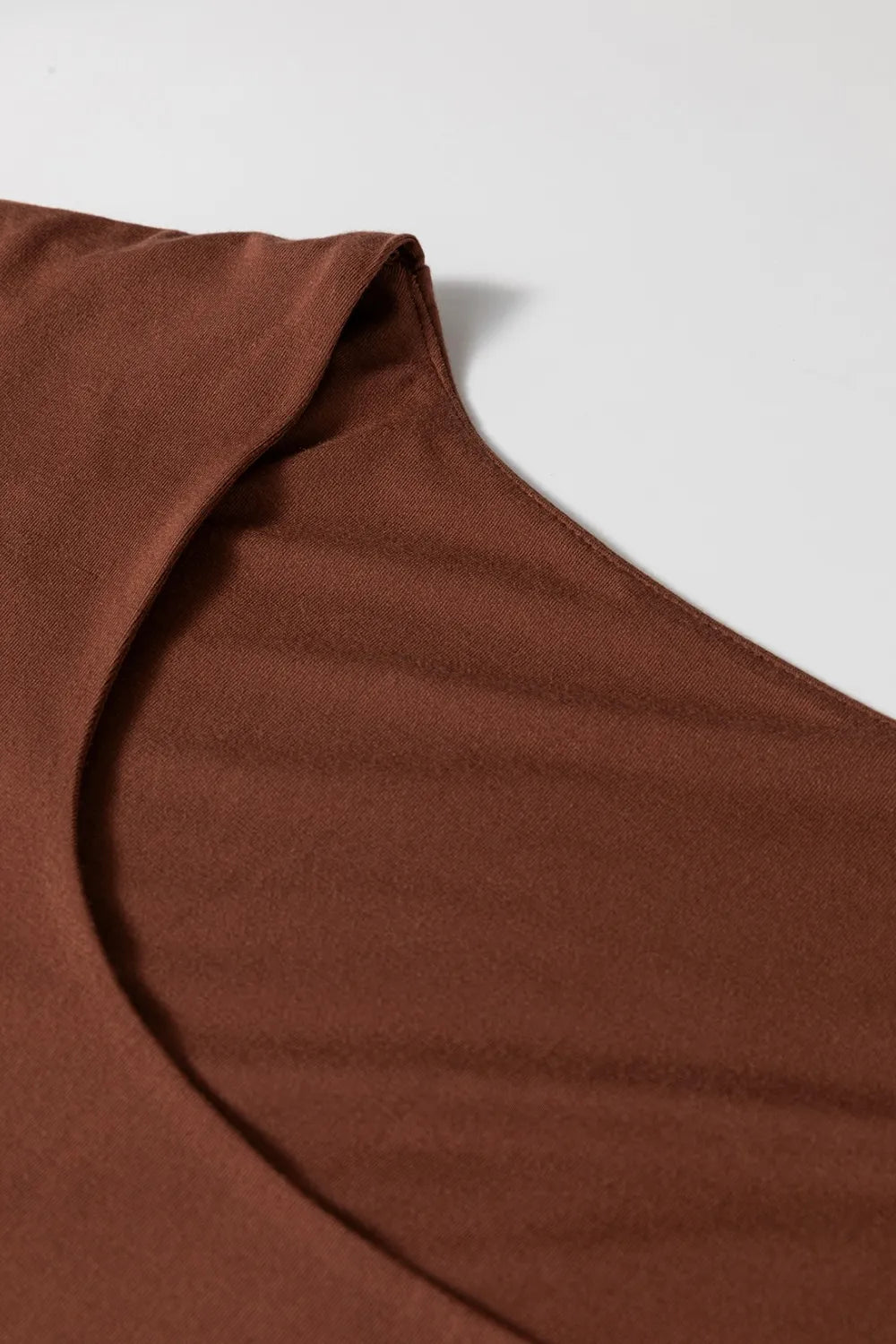 Round Neck Slim Cap Sleeve Top - -