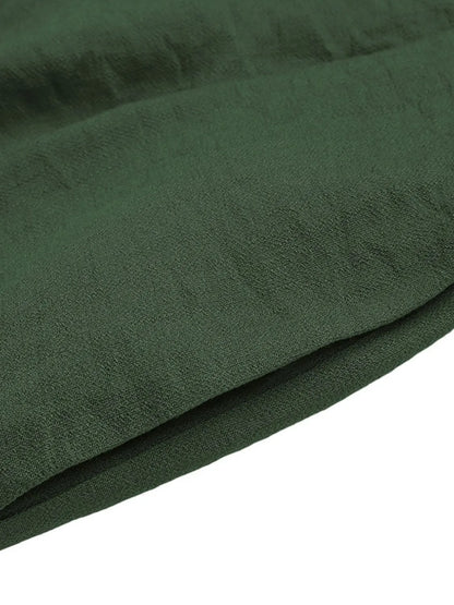 Pleated Detail Shorts with Pockets - -