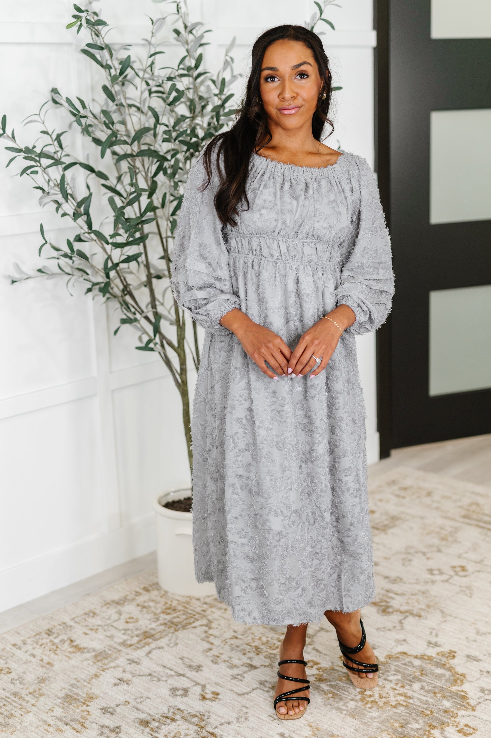 All Is Well Dress In Opal Gray - - Womens