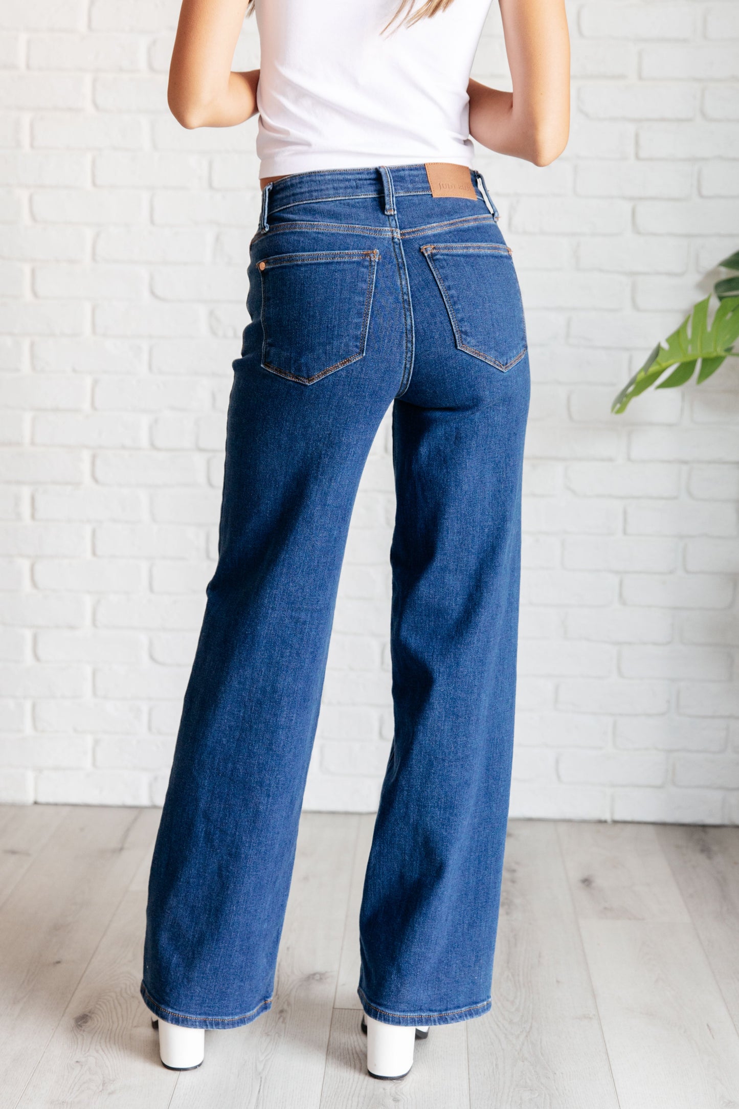 Hazel High Rise Vintage Wide Leg Jeans - - Denim
