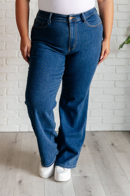 Hazel High Rise Vintage Wide Leg Jeans - - Denim