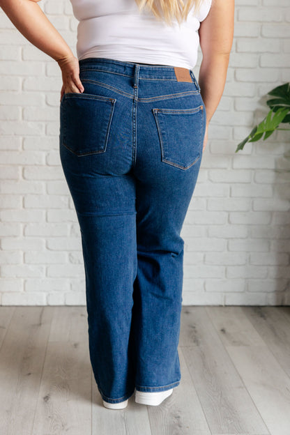 Hazel High Rise Vintage Wide Leg Jeans - - Denim