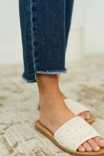 Nova High Waist Dark Wash Kick Flare - - Womens