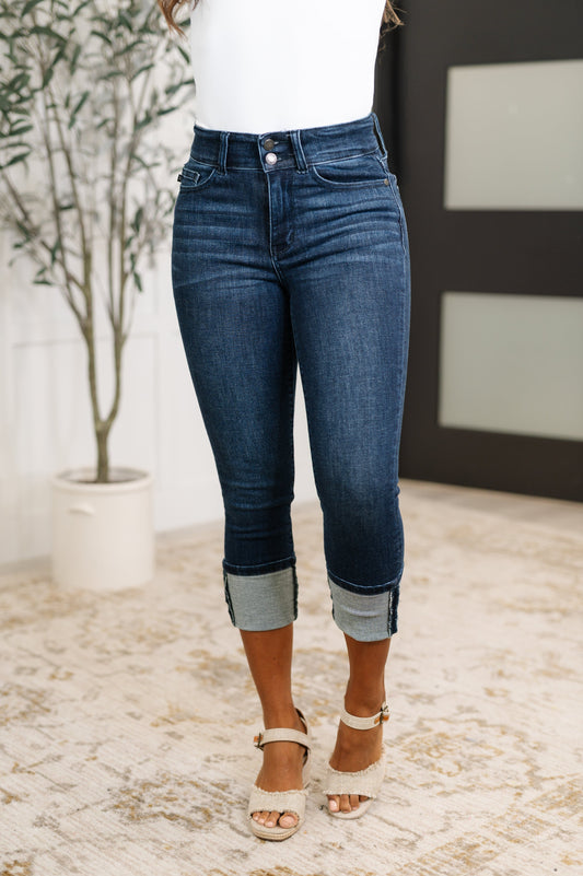 Karen High Rise Double Waist Band Capri Jeans – Womens | Shannon’s Chique Boutique