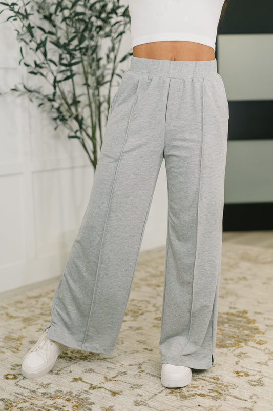 New Discovery Center Seam Wide Leg Pants - - Womens