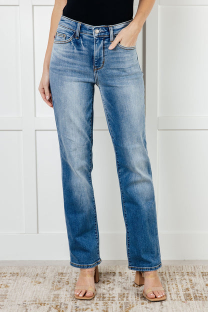 Nivea Vintage Wash Thermal Straight Jeans - - Denim