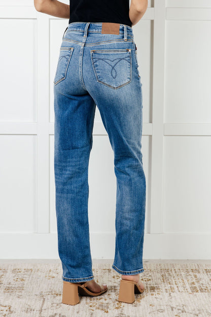 Nivea Vintage Wash Thermal Straight Jeans - - Denim