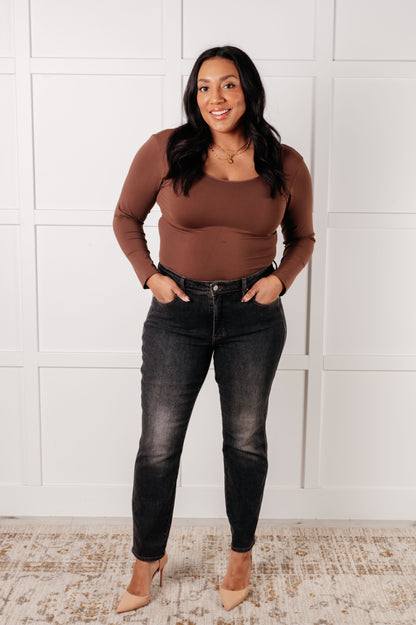 Rita Mid Rise Control Top Slim Jeans – Womens | Shannon’s Chique Boutique