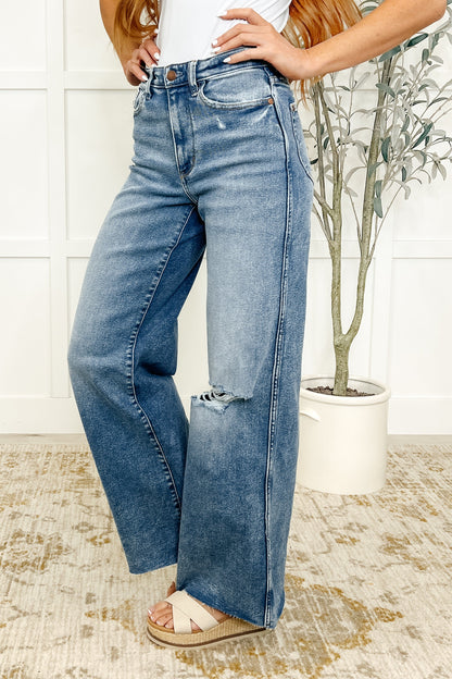 Tucker High Rise Vintage Wash Wide Leg Jeans – Womens | Shannon’s Chique Boutique