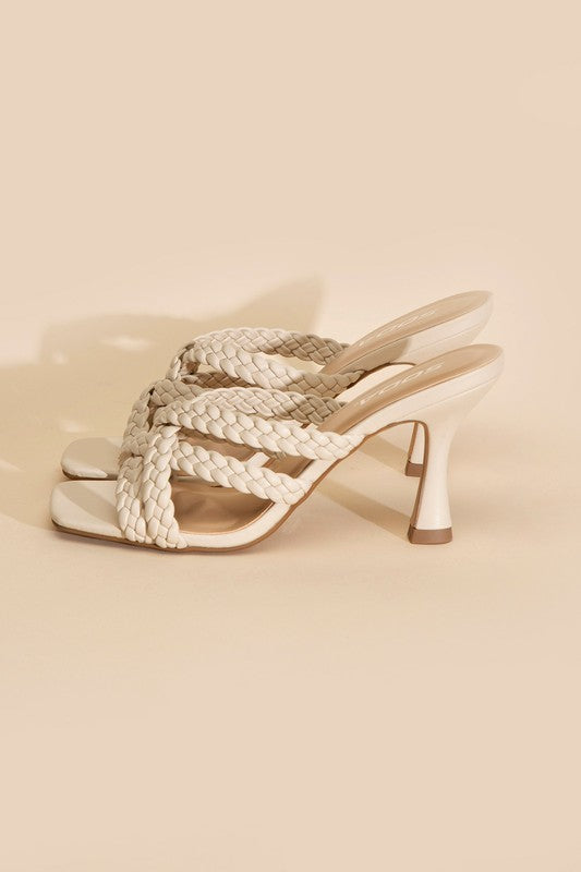 KELLAN-S Double Cross Braided Heels