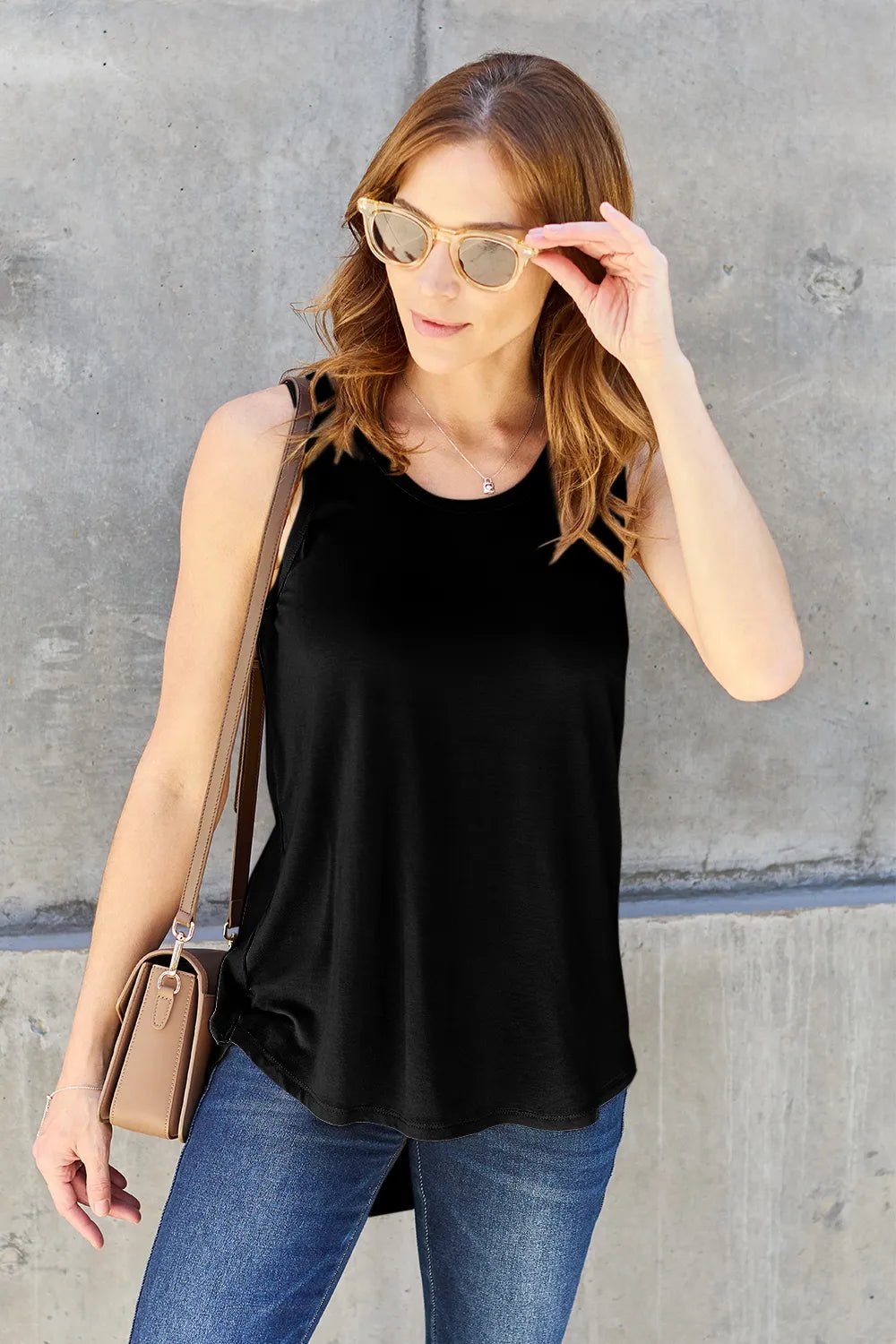 Basic Bae Bamboo Full Size Round Neck Tank – | Shannon’s Chique Boutique