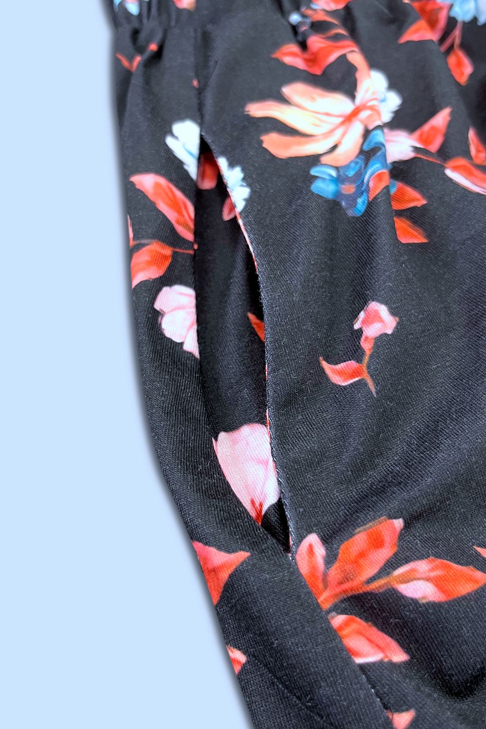 Double Take Printed Scoop Neck Sleeveless Buttoned Magic Dress with Pockets - -