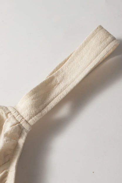 Ruched Sleeveless Wide Leg Jumpsuit - -