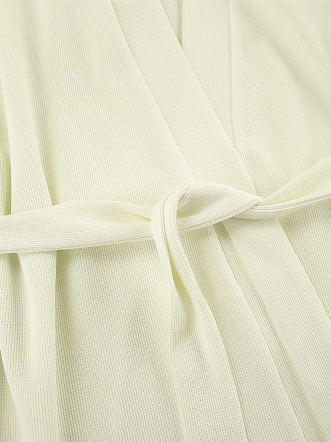 3-Piece Waffle-Knit Lounge Set – Cardigan, Tee & Shorts - -