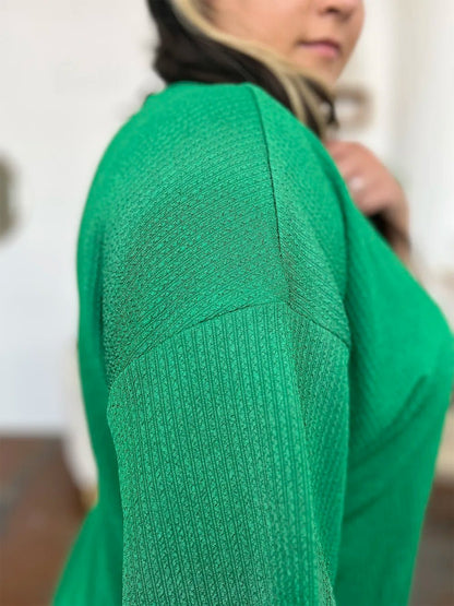 Double Take Full Size Texture Round Neck Drop Shoulder T-Shirt and Shorts Set – | Shannon’s Chique Boutique