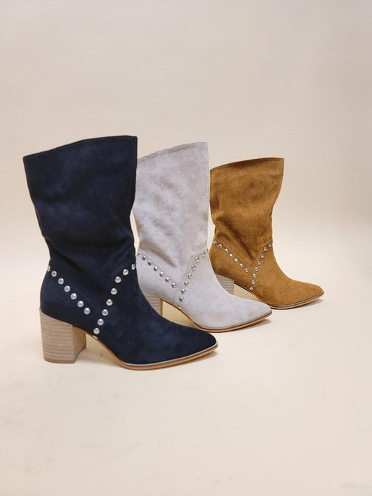 BRIGITTA-MIDI BOOTS - -