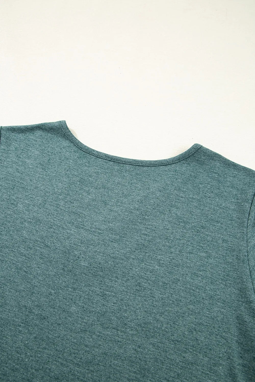 V-Neck Short Sleeve T-Shirt - -