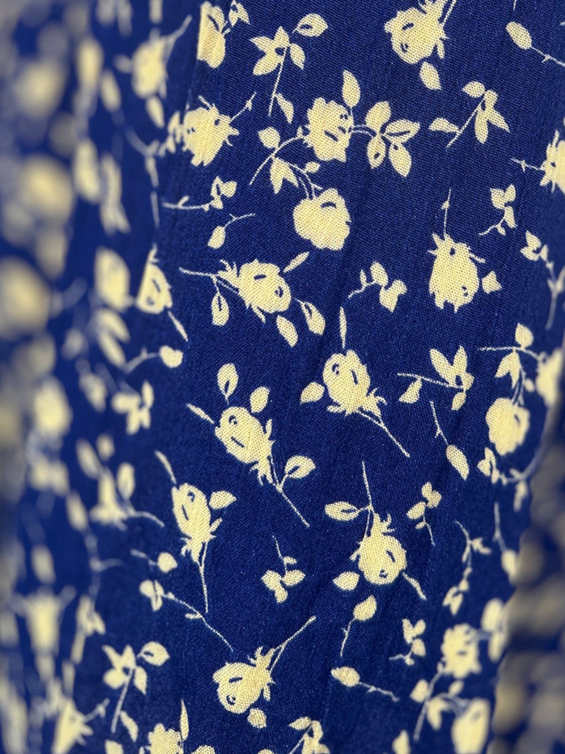 Double Take Full Size Printed Ruffle Hem Long Sleeve Tiered Dress - -